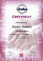 Rosiński Firma Bogdan Rosiński Certyfikat 3